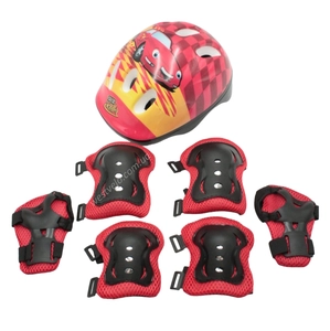 Комплект дитячого захисту "TK Sport" з шоломом, 076 тачки
