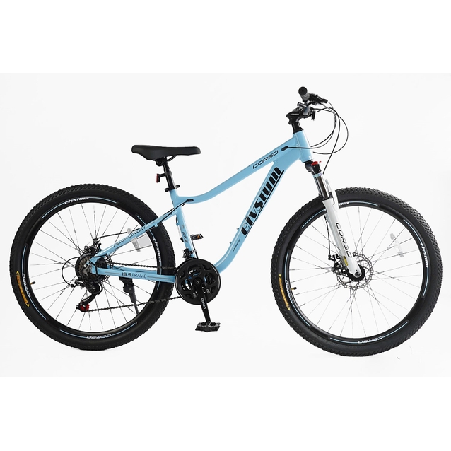 Велосипед 27.5 AL Corso «ELYSIUM» LS-27930 алюміній 15.5", (к-т SHIMANO) блакитний фото westvelo.com