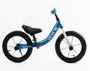 Велобіг 14 Corso надувні колеса, сталева рама «SPIN-X» PX-322-94 синій, підніжка, підставка для ніг, дзвіночок фото westvelo.com