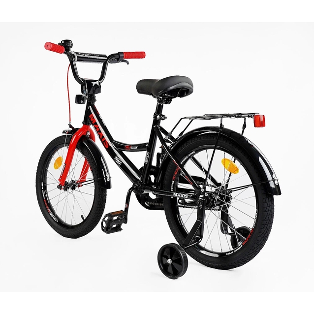Дитячий велосипед 18 ST Corso «MAXIS» CL-18639 чорно-червоний фото westvelo.com