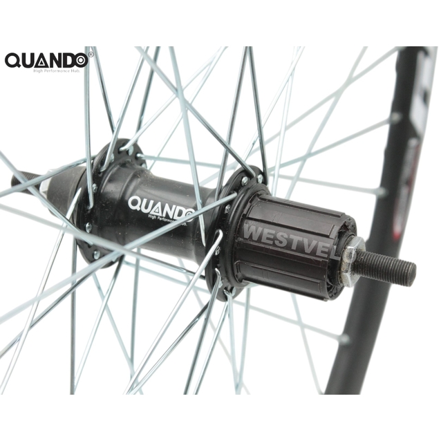 Колесо 26 зад, обід 2-ний чорний, втулка AL Quando касета (8-9) фото westvelo.com