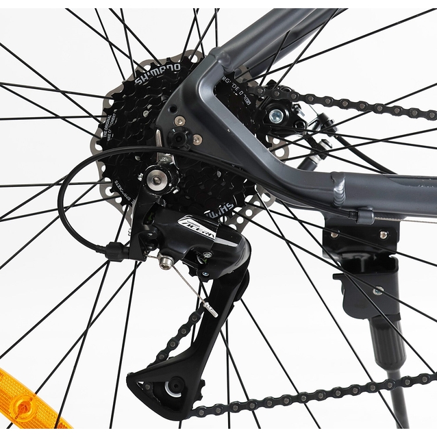 Велосипед 29 AL Corso «ANTARES» AR-29617 алюміній 19", (к-т SHIMANO) сірий фото westvelo.com