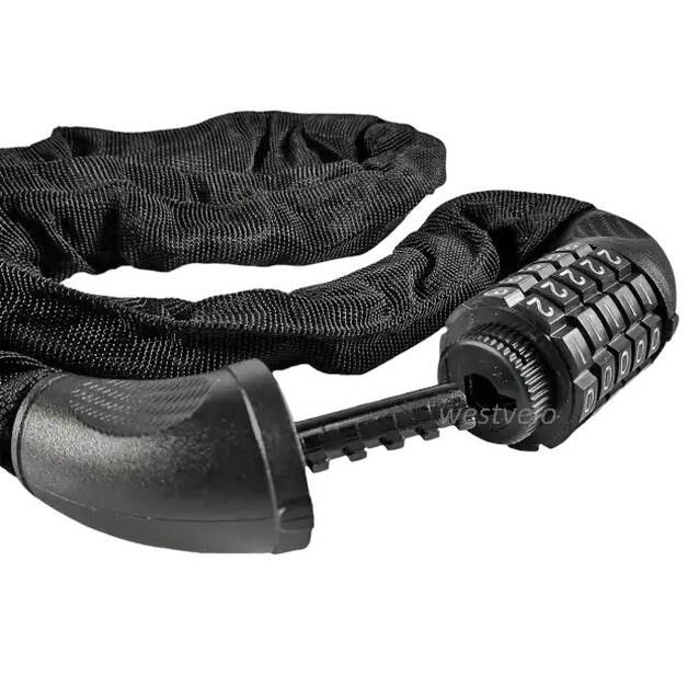 Замок MYSPACE №601 1000mm, ланц в чохлі змінний код фото westvelo.com