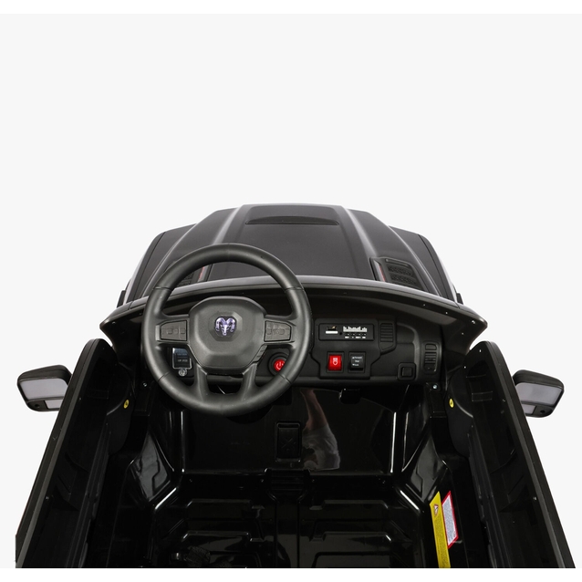 Електроавтомобіль JOY RM-6469-1 двигун 2*45W, акумулятор 24V 5Ah, чорний, пульт дистанційного керування, Bluetooth фото westvelo.com