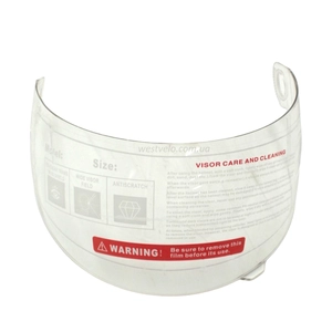 Скло мото шолома закритого «825» прозоре