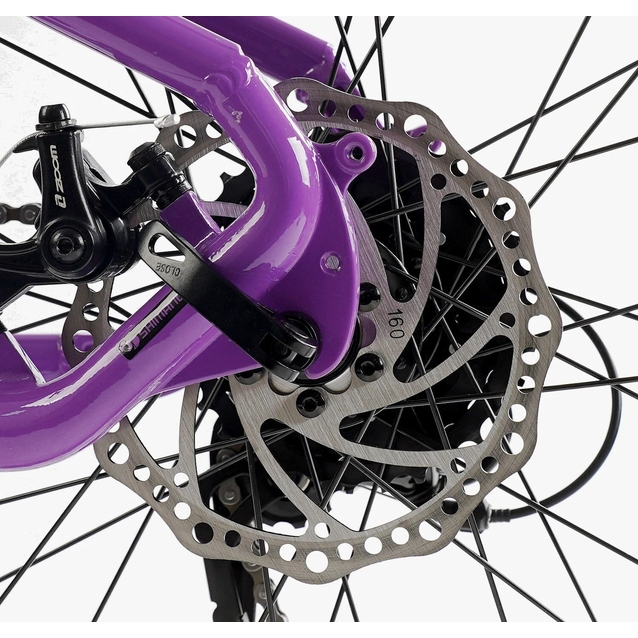 Велосипед 26 AL Corso «X-POWER» PW-36150 алюміній 13", (к-т SHIMANO) чорно-фіолетовий фото westvelo.com