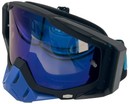 Мото окуляри Кросс-ендуро "MO-4" чорно-сині із дзеркальною лінзою фото westvelo.com
