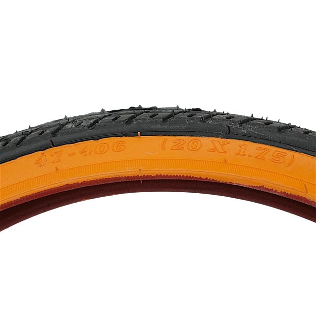 Покришка 20-1.75 В'єтнам SRC (221) напів-слік, оранжевий бік (47-406) фото westvelo.com