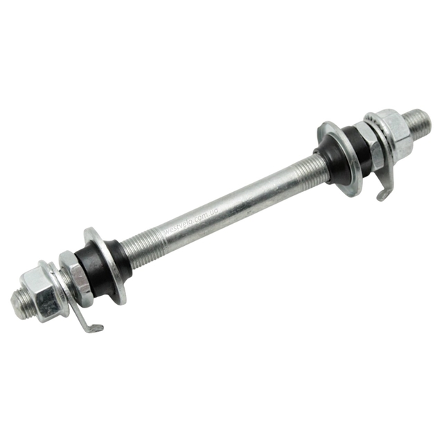 Вісь передньої втулки мтв нікель китай Ø9мм L-140мм фото westvelo.com