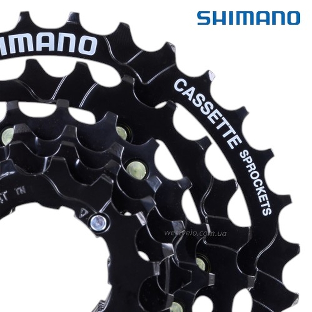 Касета 7 швидкостей SHIMANO CS-HG200-7 Acera чорна (12-28T) фото westvelo.com