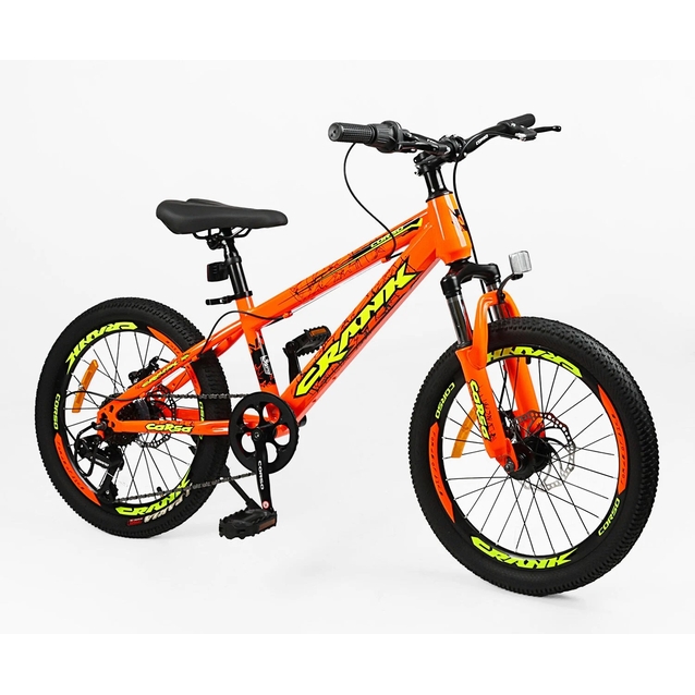 Велосипед 20 ST Corso «CRANK» CR-20095 сталь 11", (к-т SHIMANO) помаранчевий фото westvelo.com