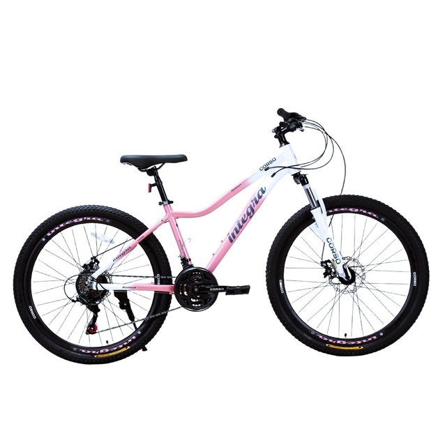 Велосипед 27.5 AL Corso «INTEGRA» NG-27914 алюміній 17", (к-т SHIMANO) рожево-білий фото westvelo.com