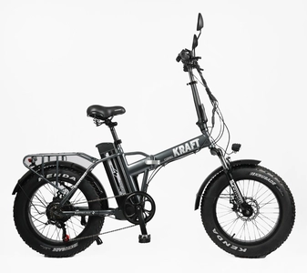 Електрофетбайк 20 ST Corso «KRAFT» KR-93623 сталь, двигун 500W, акумулятор 48V15Ah літієвий, (к-т SHIMANO) графітовий