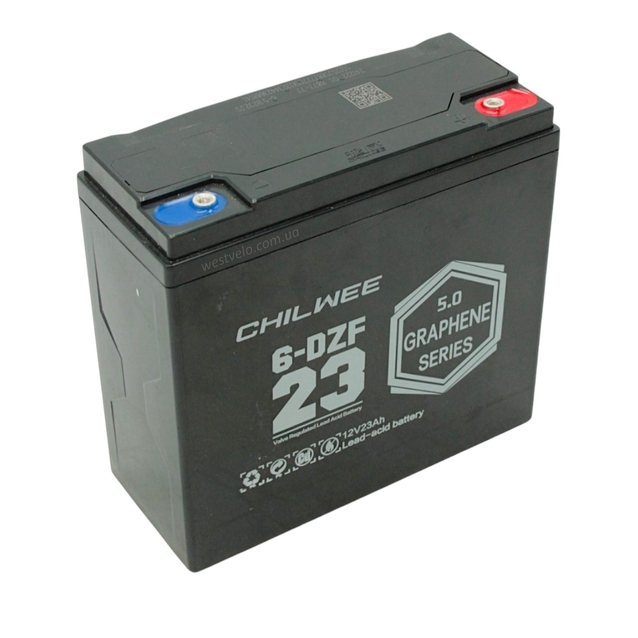 Акумулятор 12V 23Ah (графеновий) Chilwee. 5.0 Series . фото westvelo.com
