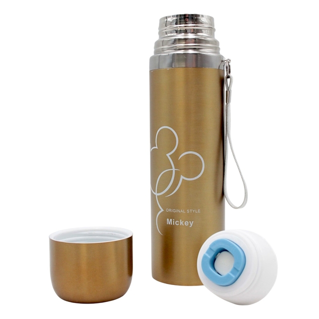 Термос 500 ml (ремінець, трубочка) мікс кольорів фото westvelo.com