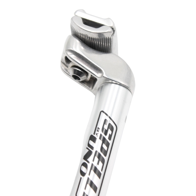 Труба сідла Ø25.4мм алюміній, L-40см. на глагол, нікель SPELLI фото westvelo.com