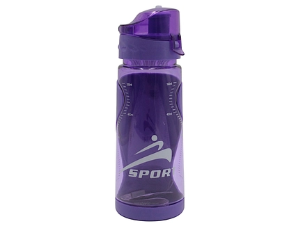 Фляга 500 ml пластмасова, SPORT, фіолетова