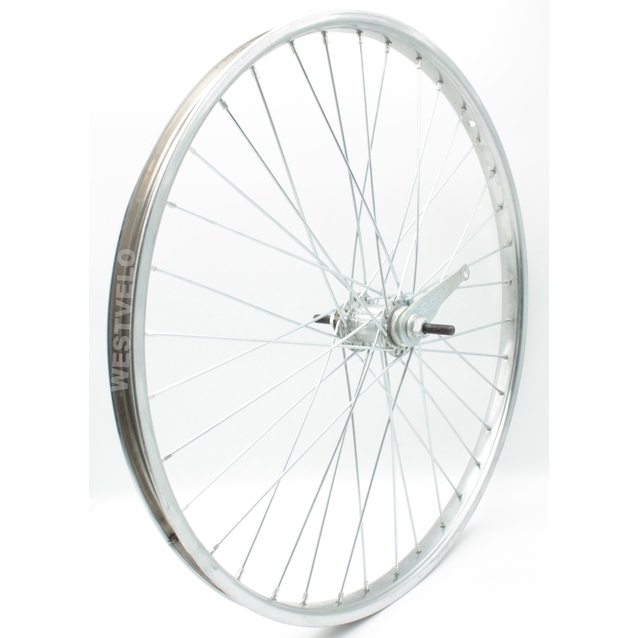 Колесо 24. зад, обід нікель, спиця 3мм, вт. Falcon + к-т фото westvelo.com