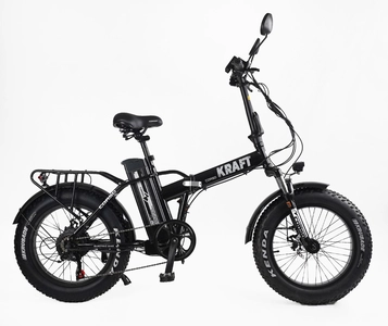 Електрофетбайк 20 ST Corso «KRAFT» KR-42117 сталь, двигун 500W, акумулятор 48V15Ah літієвий, (к-т SHIMANO) чорний