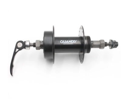 Втулка задня, QUANDO (KT-M65R), віночки, диск гальма 6 болтів, ексцентрик, чорна (14Gx36H)