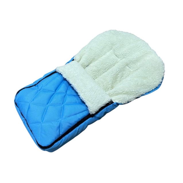 Конверт на хутрі блакитний фото westvelo.com