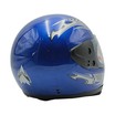 Мото шолом, закритий "CNJM" YELE, інтеграл, синій глянець з чорно-сірим малюнком, з коміром фото westvelo.com