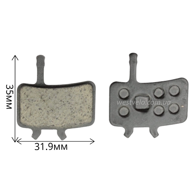 Колодки гальмівні дискові № 11 фото westvelo.com