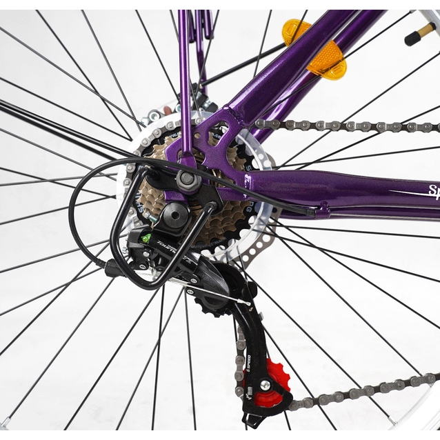 Міський велосипед 26 ST Corso «VIOLA» VL-26914 сталь 17", (к-т SHIMANO) темно фіолетовий фото westvelo.com