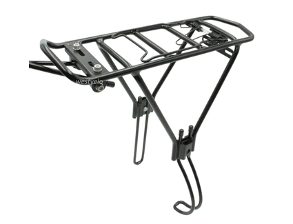 Багажник 26 алюмінієвий чорний під дискові гальма