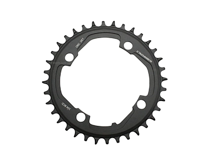 Зірка шатунів передня накладна AL CROSSER чорна на 36 T (104 BCD) (NARROW WIDE)