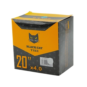 Камера 20-4.00. довгий ніпель AV 48mm BLACK CAT (FAT-BIKE)