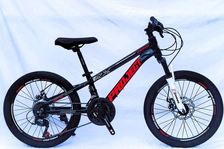 Велосипед 20 AL Corso «PROJECT» PJ-20527 алюміній 10", (к-т SunRun) чорно-червоний