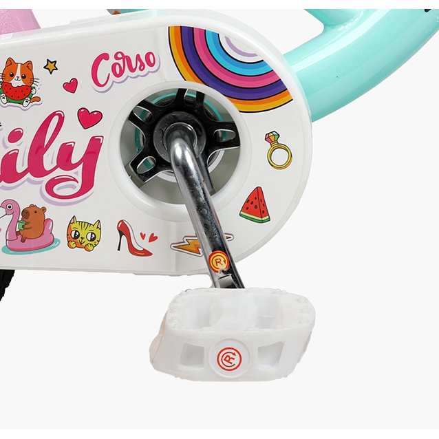 Дитячий велосипед 14 ST Corso «EMILY» ML-29014 бірюзовий фото westvelo.com