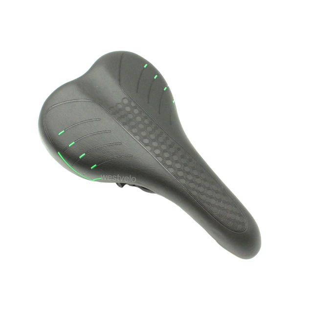 Сідло мтв № AFT-79 чорно-салатове фото westvelo.com