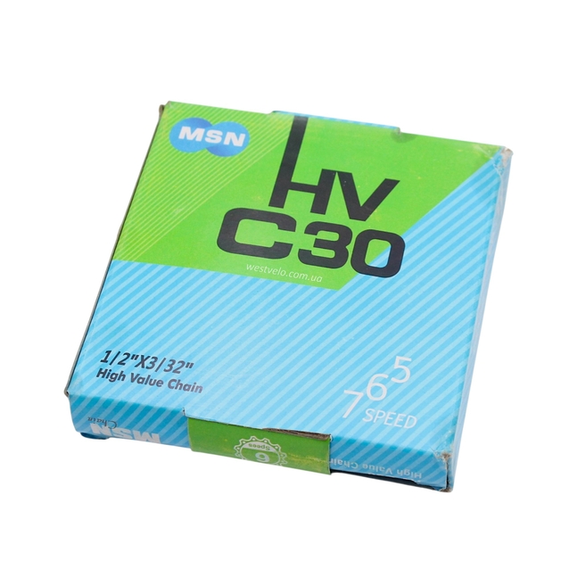 Ланцюг спорт 5/6/7 передач MSN HV C30, 116 ланок Б/З (1/2 х 3/32) фото westvelo.com
