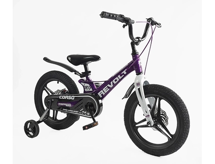 Дитячий велосипед 16 MG Corso «REVOLT» MG-16321, магнієва рама, фіолетово-білий