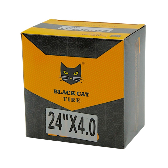 Камера 24-4.0 довгий ніпель AV 48mm BLACK CAT (FAT-BIKE) фото westvelo.com