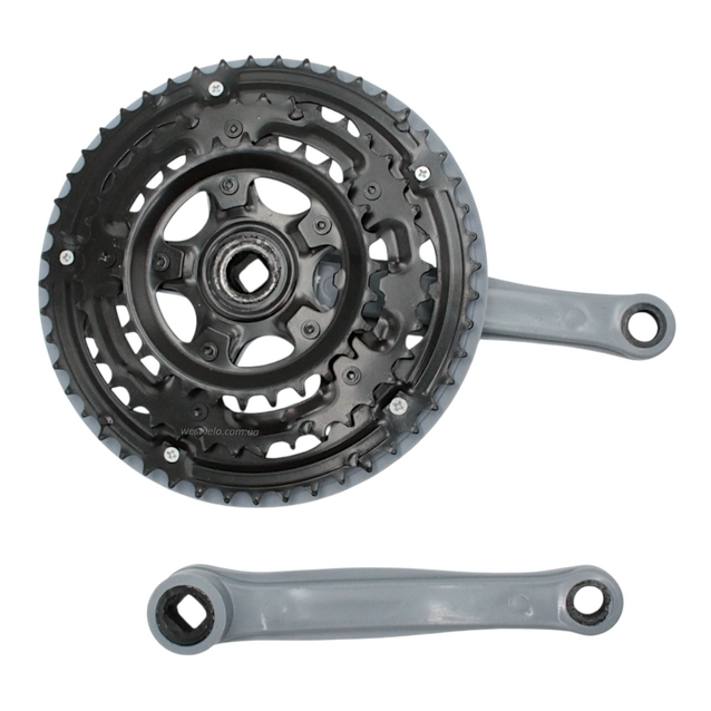 Система шатунів мтв велика сіра (28/38/48Т) L-170мм. фото westvelo.com