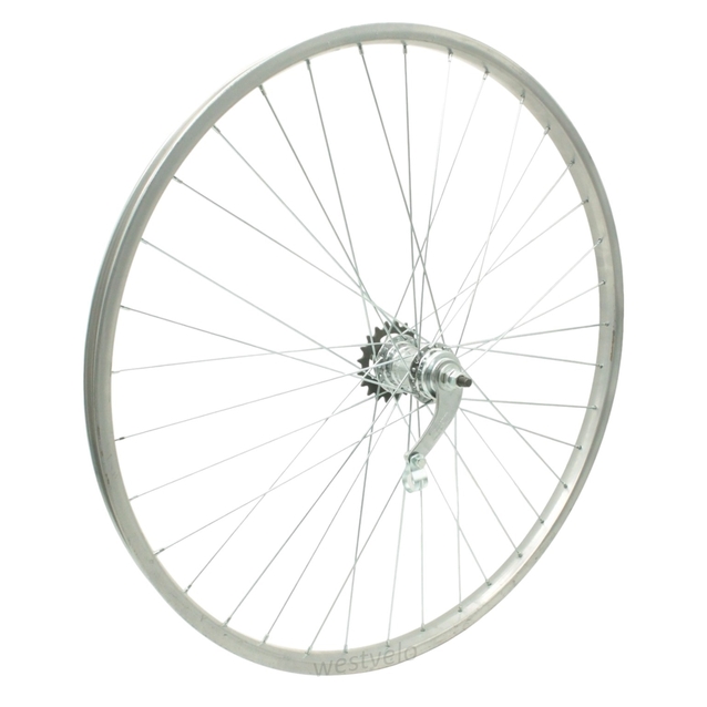 Колесо 26 зад, обід нікель, спиця 2мм, втулка Чехія + к-т фото westvelo.com