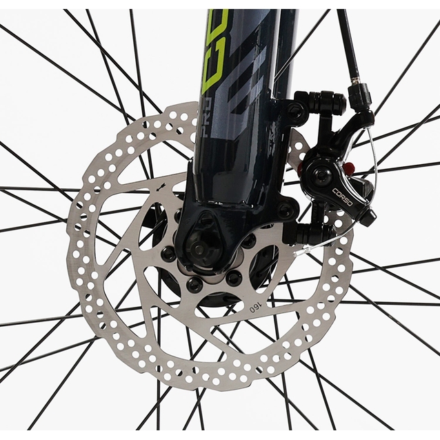 Велосипед 26 AL Corso «KORD» KD-80420 алюміній 15", (к-т SHIMANO) чорно-сіро-зелений фото westvelo.com