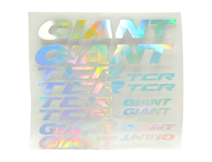 Наклейки GIANT TCR прозорий фон, градієнт