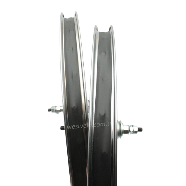 Колеса 16 обід нікель, перед + зад з втулкою Falcon + к-т. з фліпером. фото westvelo.com