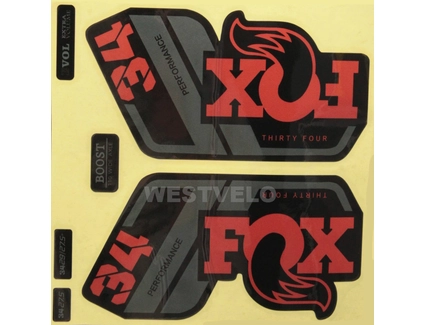 Наклейки на вилку. FOX "прінт 24"