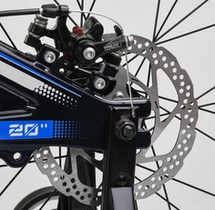 Велосипед 20 MG Corso «SPEEDLINE» MG-64713 магній 11", (к-т SHIMANO) чорно-синій