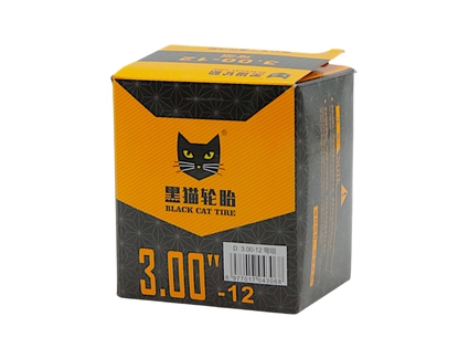 Камера "12" 3.00-12 BLACK CAT кривий ніпель