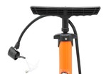 Насос авто сталевий HAND pump, (608) помаранчевий, 2-ний наконечник (AV/FV) фото westvelo.com