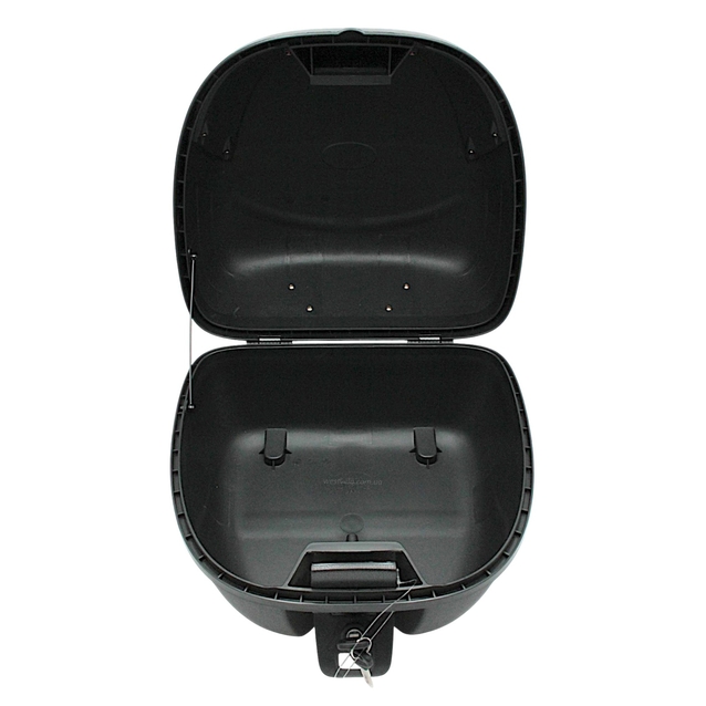 Кофр (багажник) для мотоцикла задній LIPAI 668 (424х415х296) 30L чорно-червоний з катафотом, швидко з'ємний фото westvelo.com