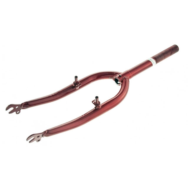 Вилка 20 сталева з кріпленням V-brake шток L-200mm р.з L-100mm червона фото westvelo.com