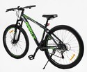 Велосипед 29 AL Corso «DARK-X» DX-29904 алюміній 17", (к-т SHIMANO) графітово-салатовий фото westvelo.com