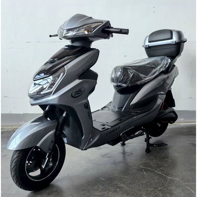 Електроскутер Corso «ATMOS» TS-731147, двигун 2000W, акумулятор 72V/35Ah графеновий, сірий + 1 ящик. акум, колеса 10" фото westvelo.com